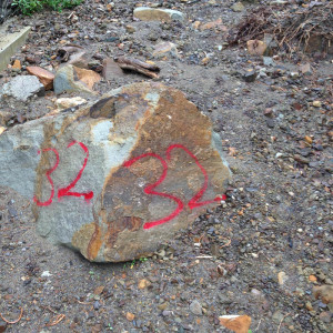 Numbered rockfall