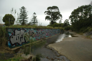 channel and graffiti